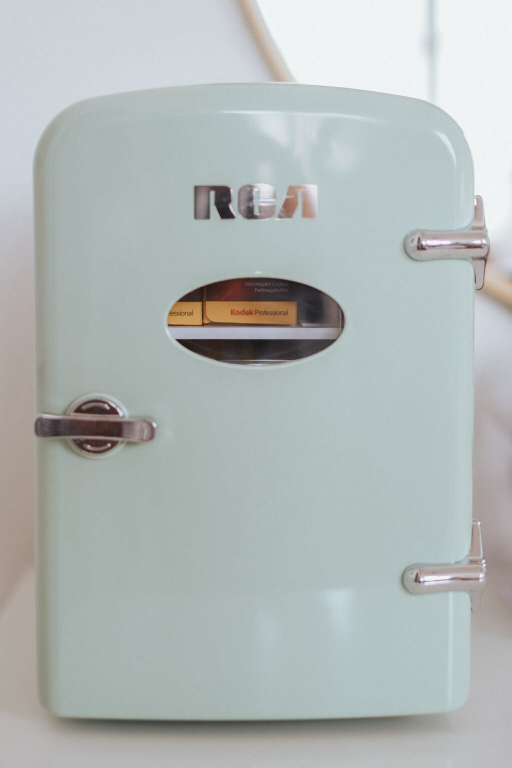 Mint Green Beauty Fridge Mini Refrigerator for Storing Camera Film